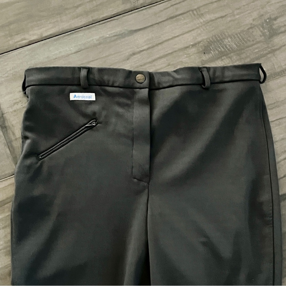 Tuff Rider Ribbed Knee Patch Breeches In Charcoal - Size 34 - Picture 3 of 14